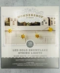 Wondershop 7' Xmas Metal Gold Star 15 Led Battery Operated String Lights Indoor. Fixed Price $12.99.
