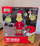 Gemmy The Grinch 4 Ft Airblown Inflatable Yard Decoration -lights Up Dr. Seuss. Fixed Price $24.99.
