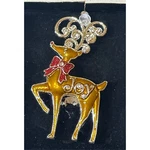 Regent Square Christmas Reindeer Ornament 2022 W/european Crystals 4" (boxed). Fixed Price $9.50.
