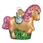 Old World Christmas Playful Pony (12718) Glass Ornament W/owc Box. Fixed Price $22.39.