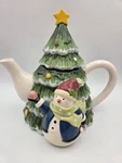 8 " Bella Casa Christmas Pine Tree By Ganz Holiday Snowman. Fixed Price $24.99.