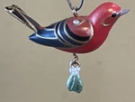 Hallmark Keepsake 2018 Red Tanager Miniature Ornament Nib. Fixed Price $17.95.