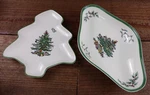 Spode Christmas Tree Shaped Candy Dish 7"X6 S3324-A7 S3324-F #17 5.25"X8.5". Fixed Price $9.86.
