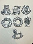 Carson Pewter Rudolph Reindeer Wreath Train Bear Christmas Ornaments Pick One. Fixed Price $12.97.