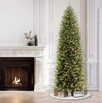 7.5 Ft Puleo International Pre-lit Fraser Fir Pencil Christmas Tree. Fixed Price $88.99.