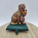 Eddie Bauer Golden Retriever Dog Christmas Stocking Holder Cast Iron Midwest. Fixed Price $36.00.