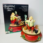 Vintage Santas Best Animated Music Box Holiday Figurine Christmas Decor Display. Fixed Price $28.80.
