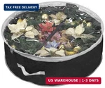 Christmas Wreath Storage Bag 48" With Clear Window Extra Large Garland Xmas. Fixed Price $33.72.