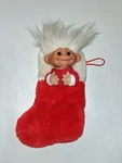 Norfin Troll Christmas Stocking Holiday Decor Vtg. Fixed Price $24.47.