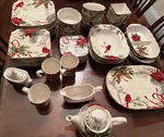 222 Fifth Holiday Wishes Dinner Salad Bread, Soup Bowls, Mugs *pick Pieces. Fixed Price $19.99.