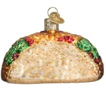 Old World Christmas 32084 Blown Glass Hanging Ornament, Taco, 3.25 Inches. Fixed Price $19.99.