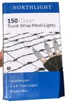 Northlight 2'X8' 150 Clear Tree Trunk Wrap Mesh Lights Brown Wire Incandescent. Fixed Price $13.49.
