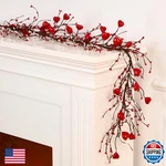 Yuxung Valentine's Day 4.5FT Pip Berry Garland With 30 Led Fairy Lights. Fixed Price $49.54.