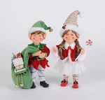 Elf Figurine Set 2 Elves Christmas Decor Karen Didion. Fixed Price $75.99.