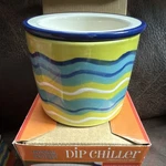 Dennis East Tropical Fantasy Dip Chiller 2PC Ceramic Bowl Set MA02675. Fixed Price $16.00.
