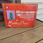 Holiday Place 300 Multicolored Mini Lights Bright String Indoor Outdoor Xmas. Fixed Price $11.00.