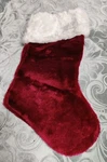 Santas Target Red White Christmas Stocking, 17 Tall X 9 Wide. Fixed Price $12.99.