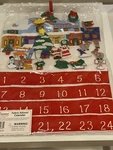 New Vtg Santa's Workshop Advent Calendar, Vermont Christmas Co. North Pole Scene. Fixed Price $49.99.