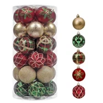 Valery Madelyn Christmas Ornaments Set, 30CT 2.36 Large, Red Green Gold. Fixed Price $67.99.