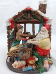 Santa & Elves Toy Workshop Scene Holiday Decor Christmas Gift Vintage. Fixed Price $26.73.