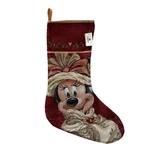 Disney Parks Christmas Minnie Mouse Stocking Victorian Tapestry Metallic Nwt. Fixed Price $129.99.