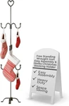 60" Freestanding Christmas Stocking Holder With Non-slip Hooks. Fixed Price $181.99.