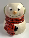 Hallmark Holiday Ceramic Snowman Tea Light Candle Holder Christmas By Jan Karan. Fixed Price $9.95.