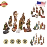 Kurt Adler 11PC Resin Nativity Set, 6" Figures, Classic Christmas Decor. Fixed Price $142.99.