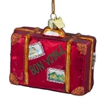 Noble Gems Kurt Adler 3-1/2-INCH Glass Bon Voyage Suitcase Ornament. Fixed Price $19.78.