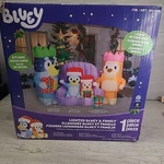 Gemmy Bluey Inflatable Christmas Yard Decoration 8' Wide 6.6' Tall New Box. Fixed Price $99.99.