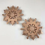 Crate & Barrel Copper Xmas Holiday Snowflake Trivet 9.75 In. Fixed Price $34.99.