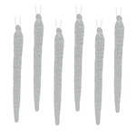 Kurt Adler Glass Ornament For Christmas Tree, Icicles (pack Of 6). Fixed Price $18.12.