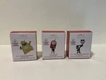 New Hallmark Keepsake Nightmare Before Xmas Miniature Ornament Jack Oogie Sally. Fixed Price $34.99.