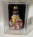 Vintage Hand Crafted Blow Glass Snowman Christmas Tree Ornament. Fixed Price $10.49.