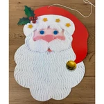 Vintage Amscan Santa Head Die Cut Wall/window Decoration. Fixed Price $8.00.