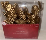 Ashland Garland Christmas Led Lights Gold Leaves Berries With Timer New. Fixed Price $12.00.