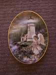 Dona Gelsinger Angel's Light Oval Plate Bradford Exchange 2ND Issue. Fixed Price $15.98.