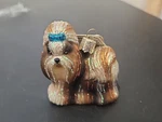 Old World Christmas Ornament Owc 12172 Blown Glass Dog Shih Tzu 3" Nice!. Fixed Price $14.99.