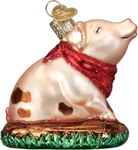 Piggy In The Puddle Blown Glass Christmas Ornament By Old World #12414. Fixed Price $21.99.