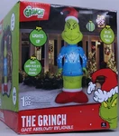 Gemmy Dr Seuss 10 Ft The Grinch Giant With Blue Sweater Airblown Inflatable Nib. Fixed Price $299.99.
