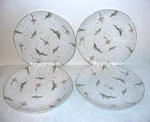 Potter Studio Christmas Berries & Pine Dinner Plates 10" Set Of 4 - New. Fixed Price $66.45.