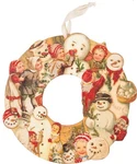 Primitives By Kathy Retro Snowman Holiday Wreath Wood Vintage Christmas Decor. Fixed Price $21.59.
