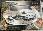 Crystal Clear Studios Embossed Winter Scene Serving Platter With Handles 15". Fixed Price $17.80.