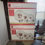 Yuletide Traditions Porcelain Christmas Dinnerware Set Plates Mugs Bowls (18). Fixed Price $40.00.