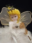 Christmas Angel Ornament White Feather & Tulle Dress Novelty Japan Vintage. Fixed Price $10.00.