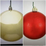 Vickerman Drilled Uv Red Gold Shiny Ball Ornaments, Christmas 51 Lot!. Fixed Price $99.00.