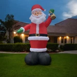 Gemmy 10' Airblown Inflatable Giant Santa With Golden Bell Indoor/outdoor 2022. Fixed Price $116.00.