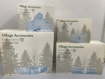 4 X Department 56 Village Collection Steps, Straight And Curved Wall Ice Castle. Fixed Price $29.96.