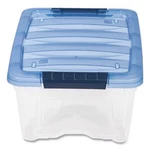 Iris Inc 100306 Stack & Pull Storage Box 3.23 Gal Clear/blue. Fixed Price $19.57.