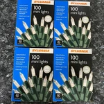 Lot Of 4 Sylvania 100 Mini Christmas Holiday Wedding Lights Indoor/outdoor - New. Fixed Price $48.88.